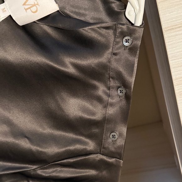 TWP Chocolate Silk Blouse - Picture 5 of 6